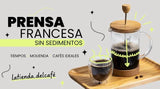 Prensa francesa sin sedimentos: tiempos, molienda y cafés ideales