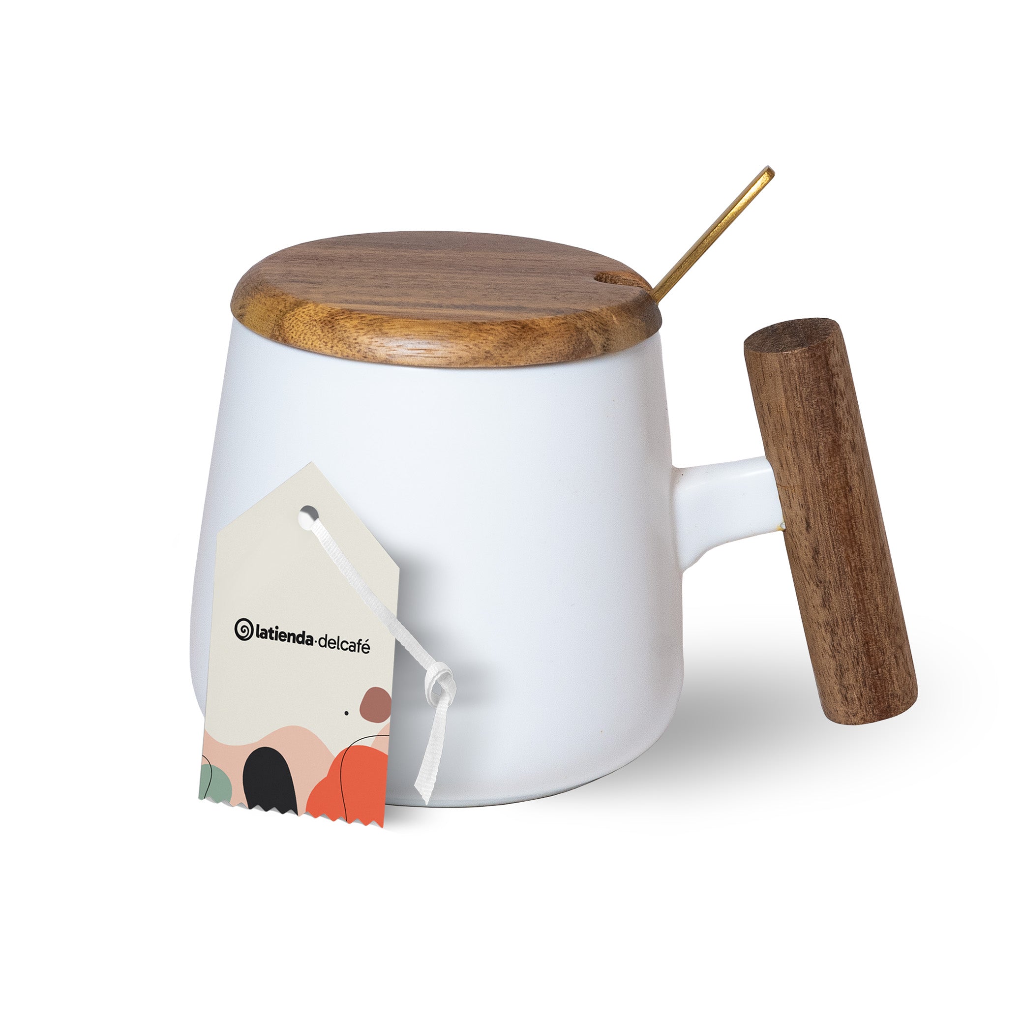 Mug Mielera Blanco - La Tienda del Cafe Colombia