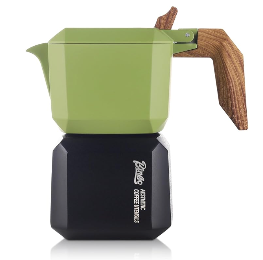 cafetera italiana verde