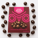 Granos de Café Cubiertos con Chocolate Almendra Selecta