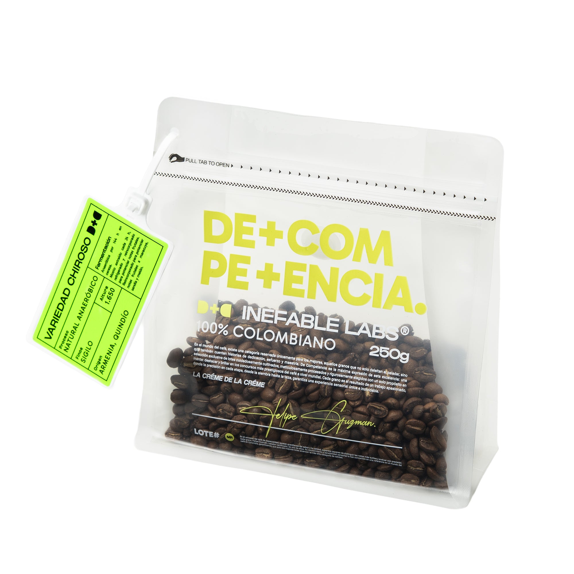 Café Especial  DE+COMPE+ENCIA