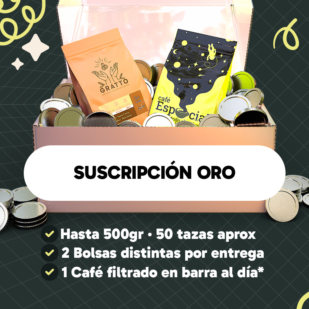 Suscripción Oro (2 bolsas).