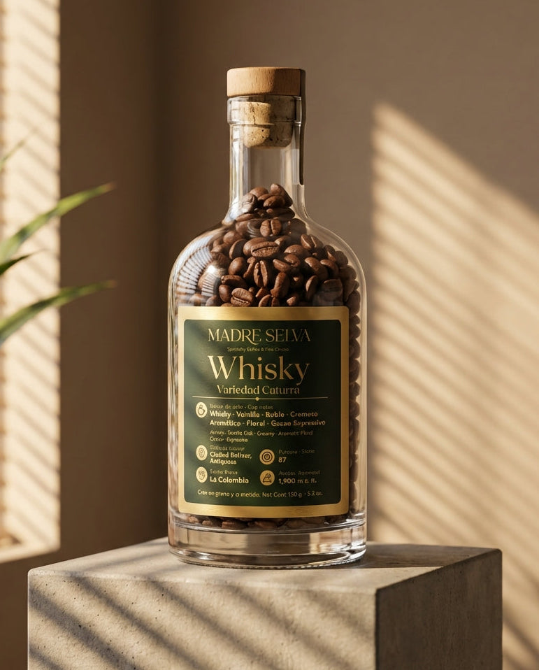 Café Especial Madre Selva Whiskey - Cafe especial colombiano